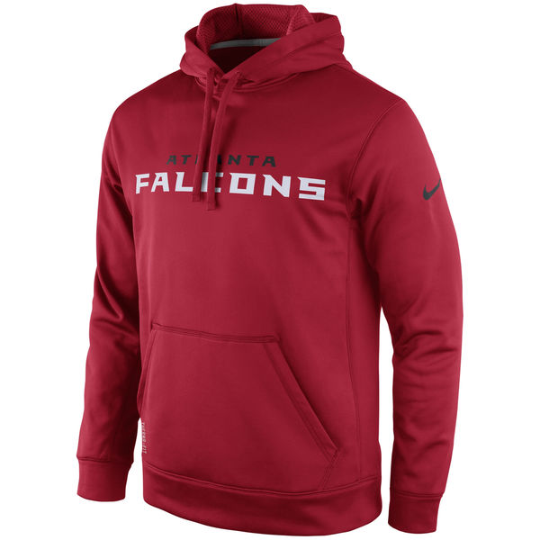 Men Atlanta Falcons Nike KO Wordmark Performance HoodieRed